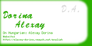 dorina alexay business card